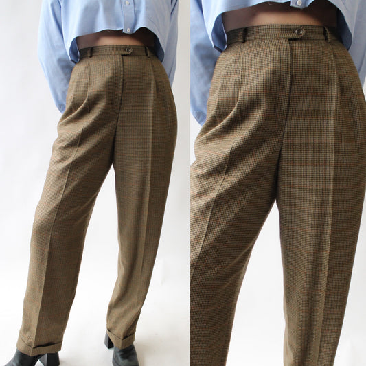 90s Ralph Lauren Cashmere Blend Pleated Pants