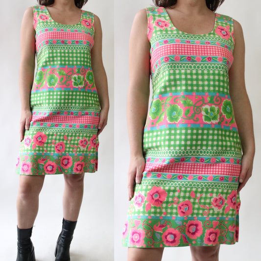 60s Watermelon Vibes Shift Dress