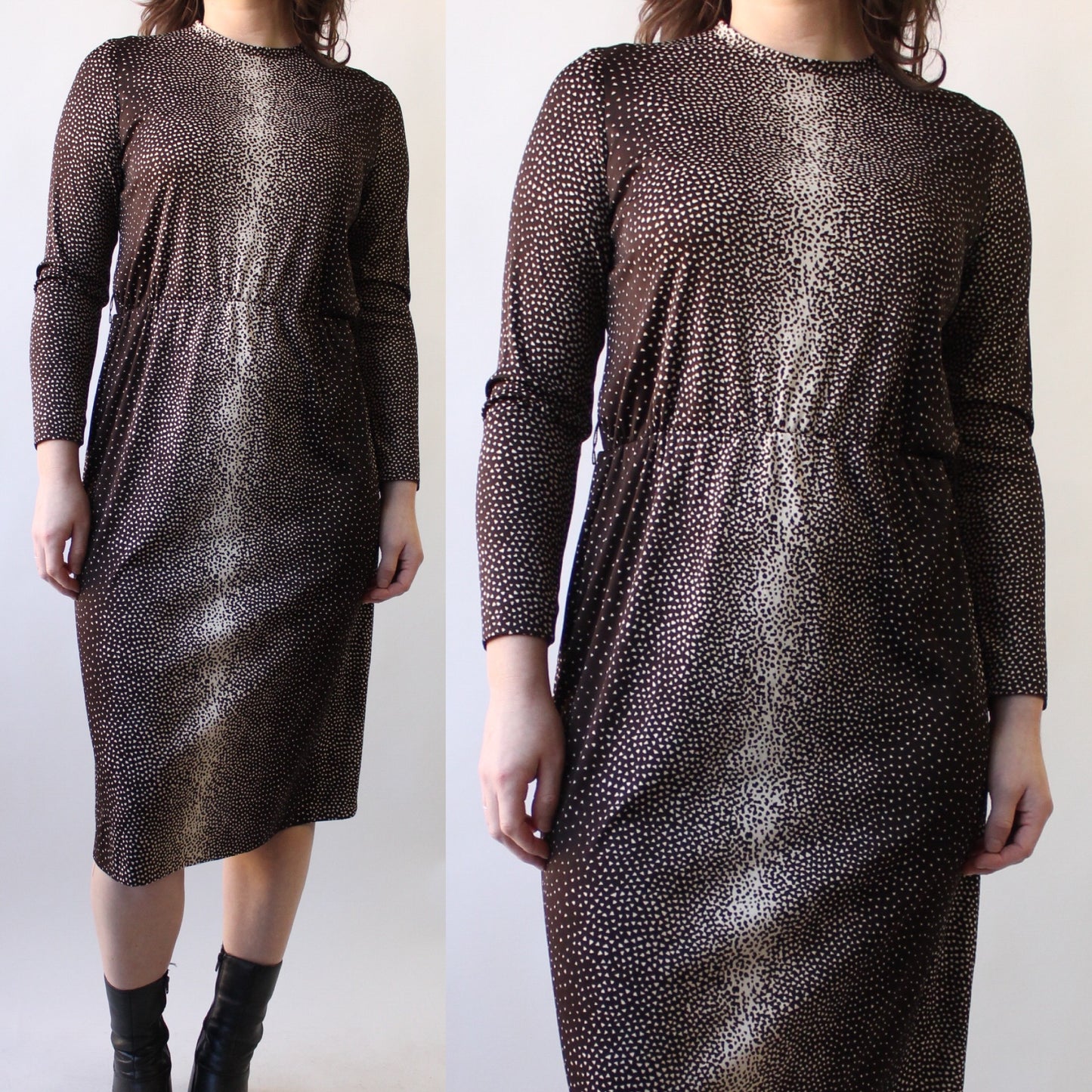 80s Fawn Vibes Midi Dress