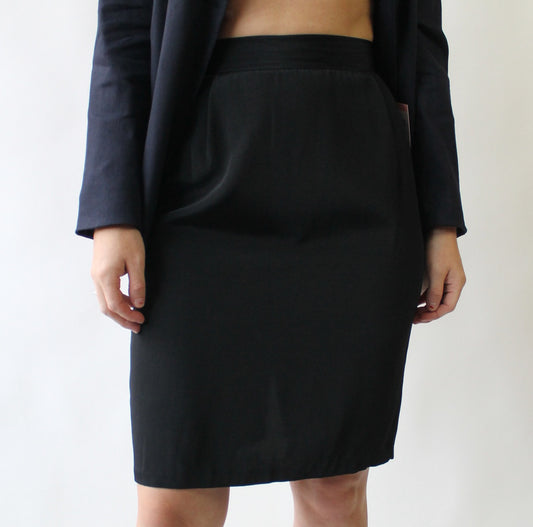 90s Black Pencil SKirt