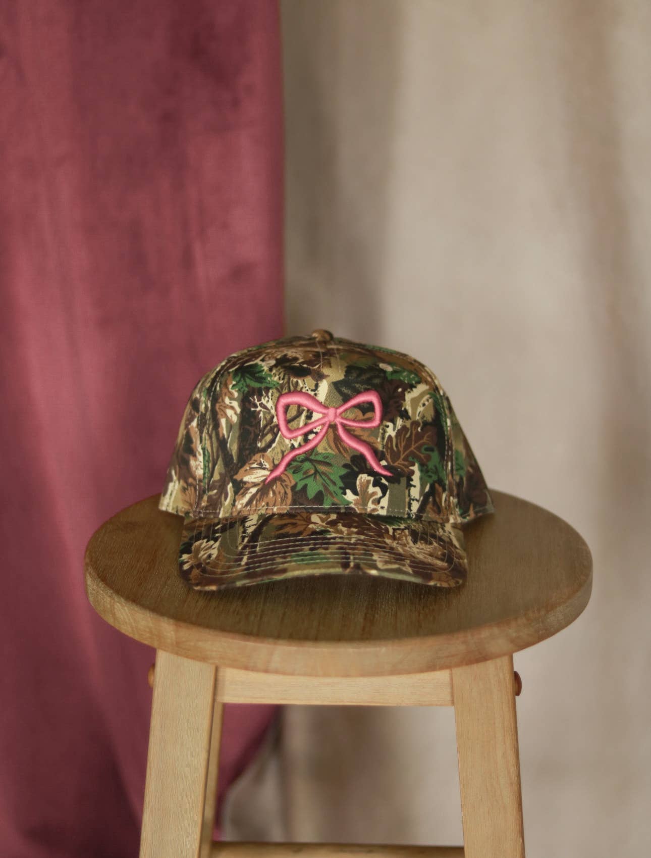 Camo Pink Bow hat Valentine’s Day collection