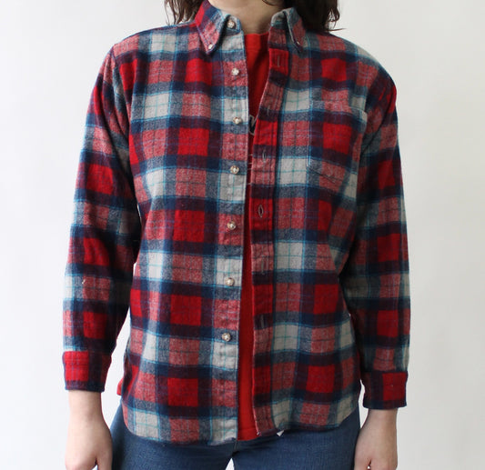 80s Pendleton Wool Flannel Button Up