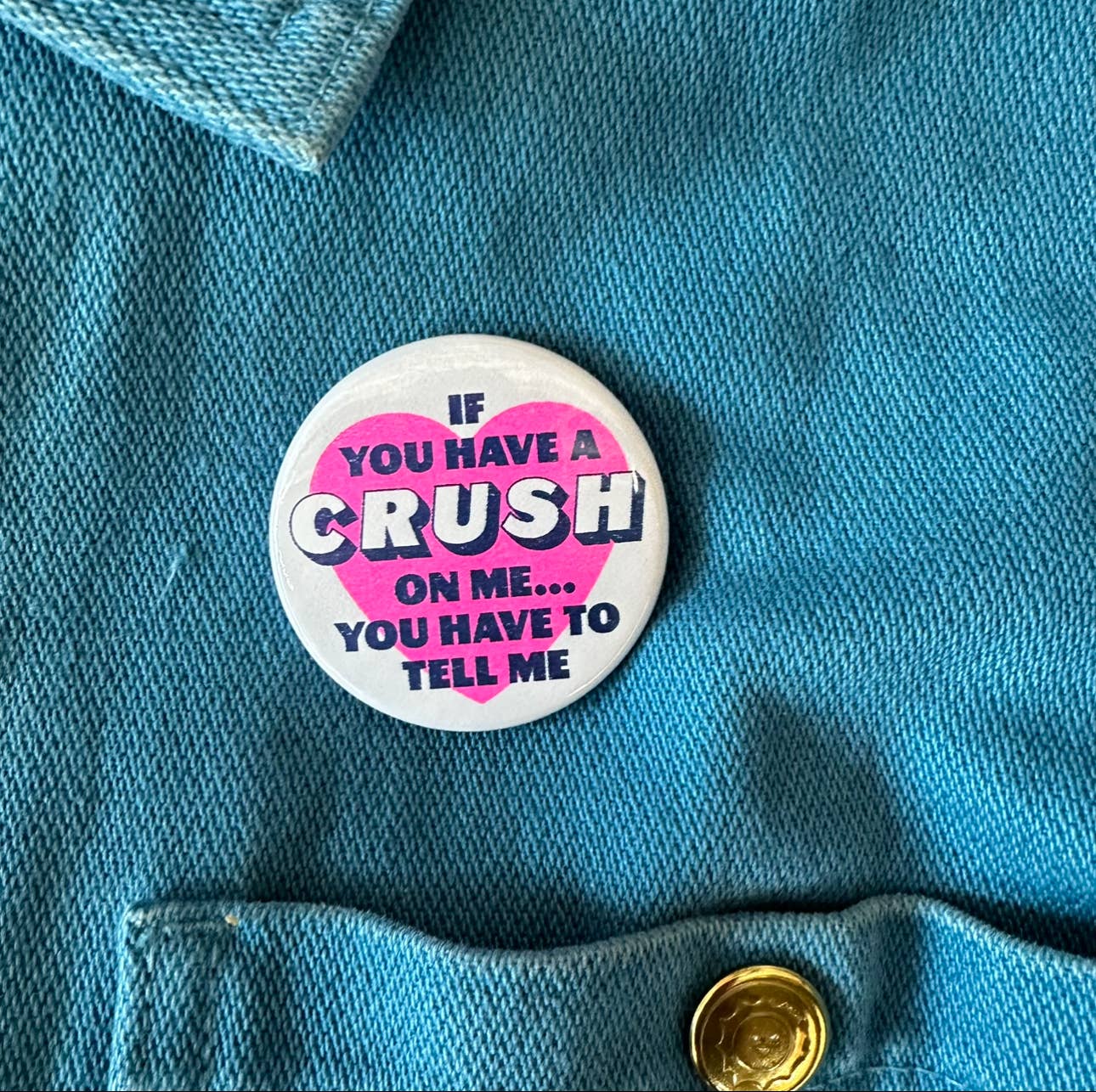 If You Have A Crush On Me... Button