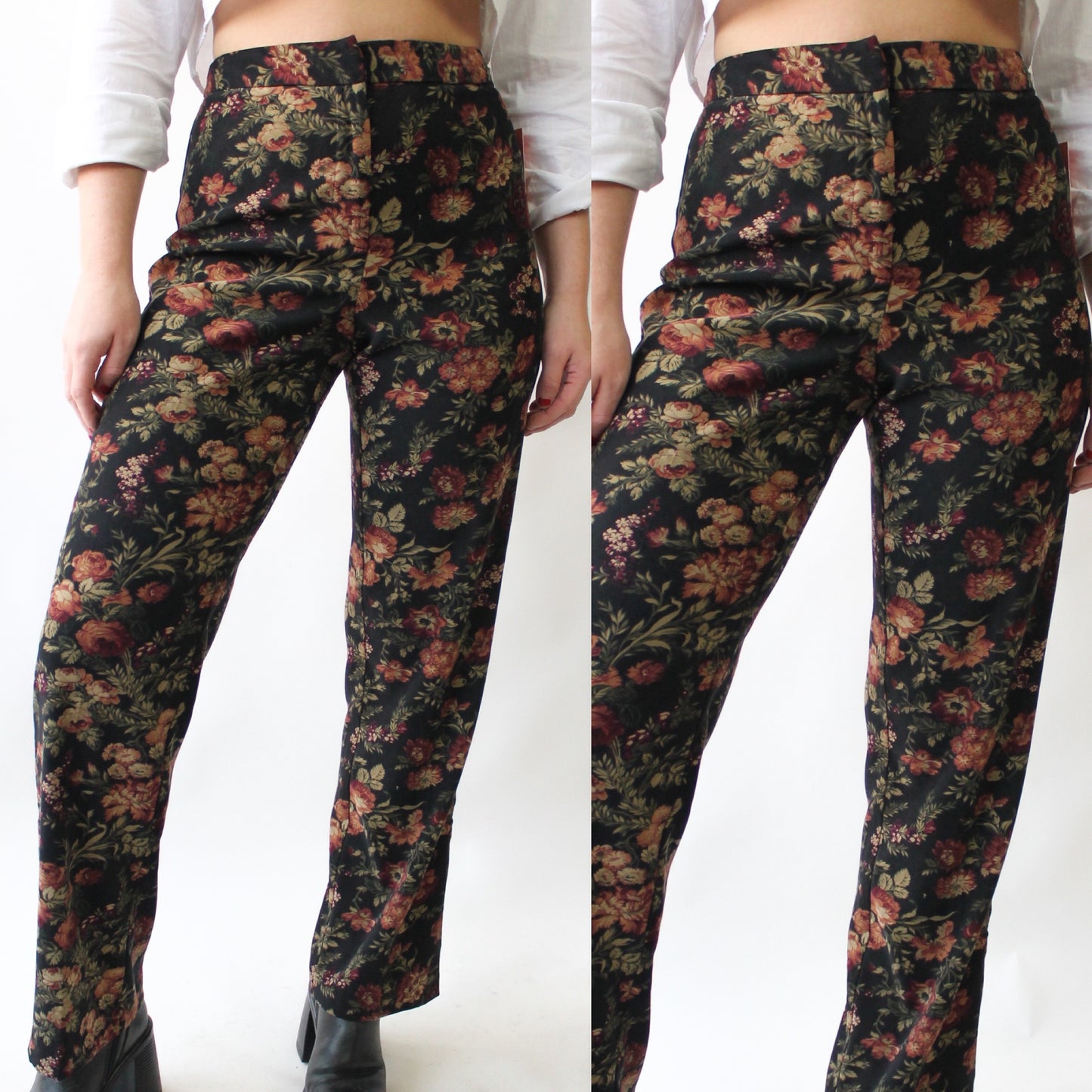 90s Floral Wallpaper Soft Pants