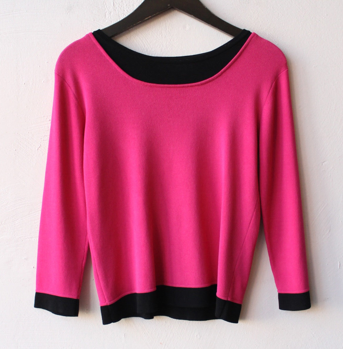 90s Black and Pink Layered Top