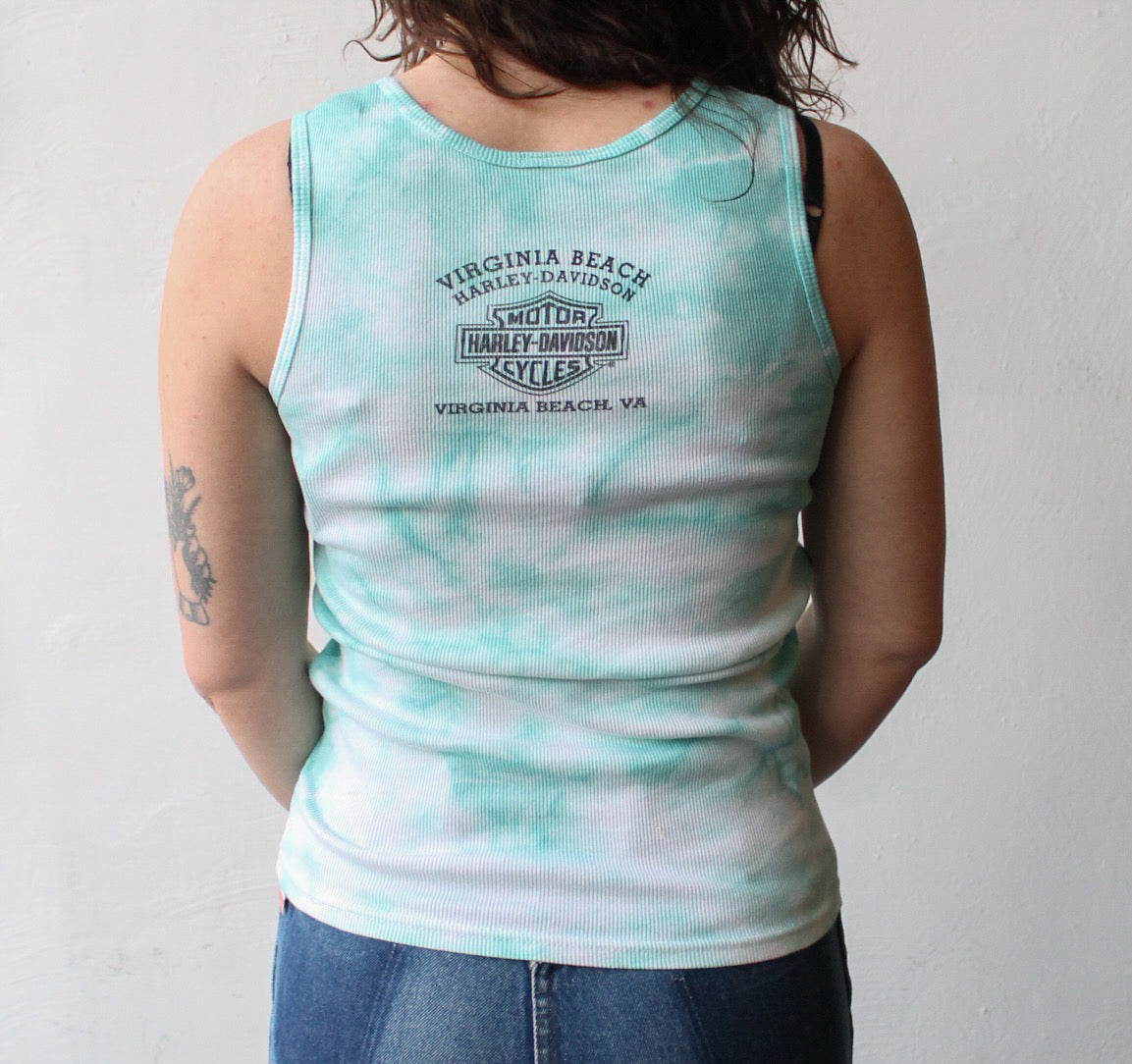 Y2K Tie Dye Harley Davidson Tank