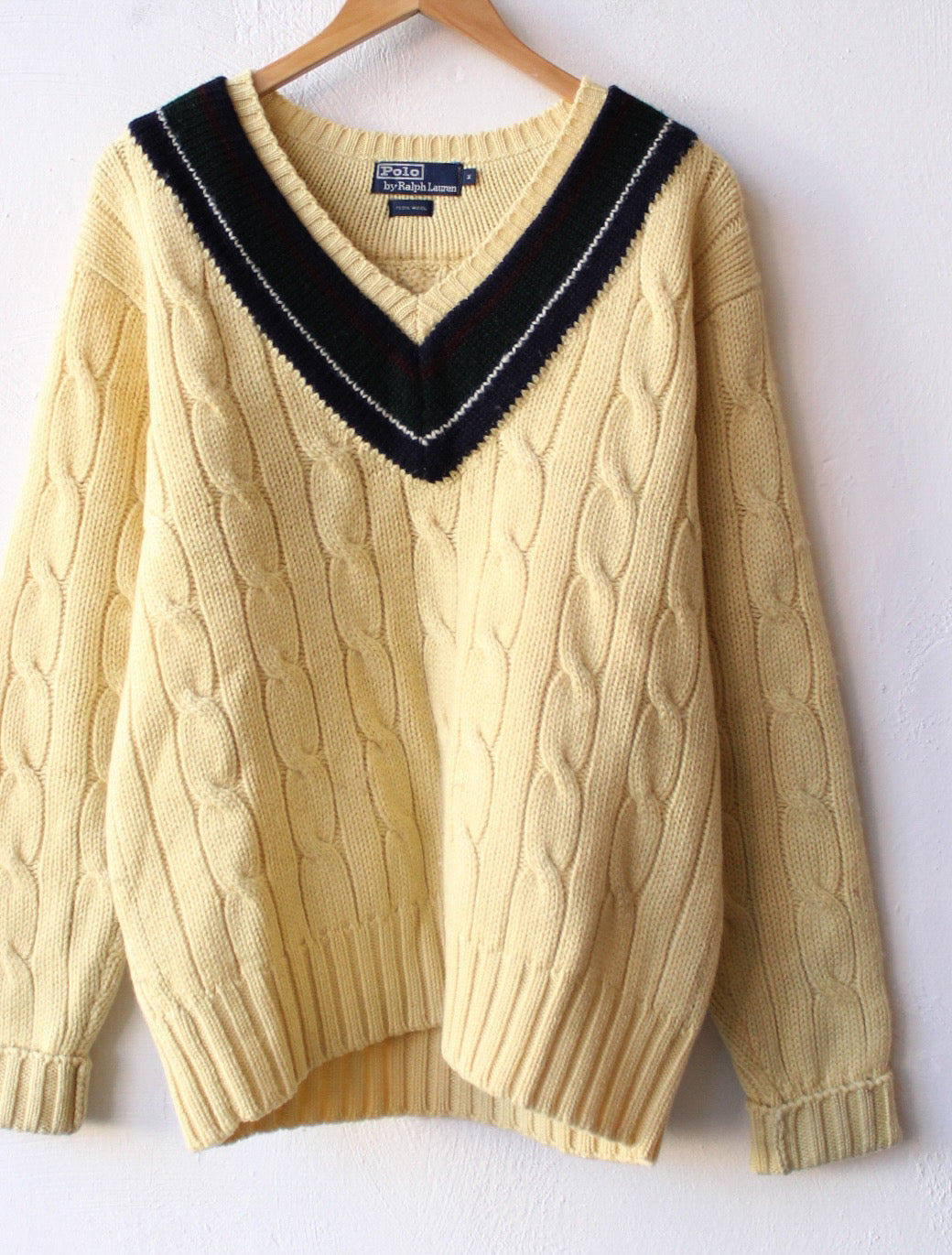 90s Polo Ralph Lauren Wool Varsity Sweater