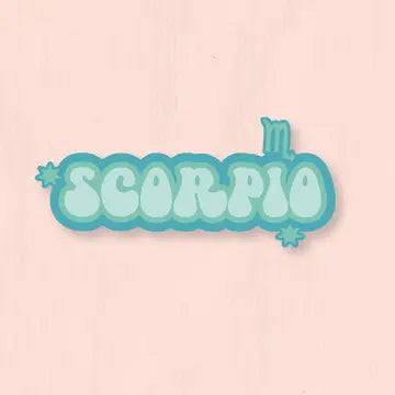 Scorpio Groovy Font Sticker